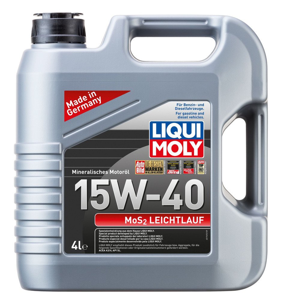 Моторное масло MoS2 Leichtlauf 15W-40 (Минеральное, 4л)