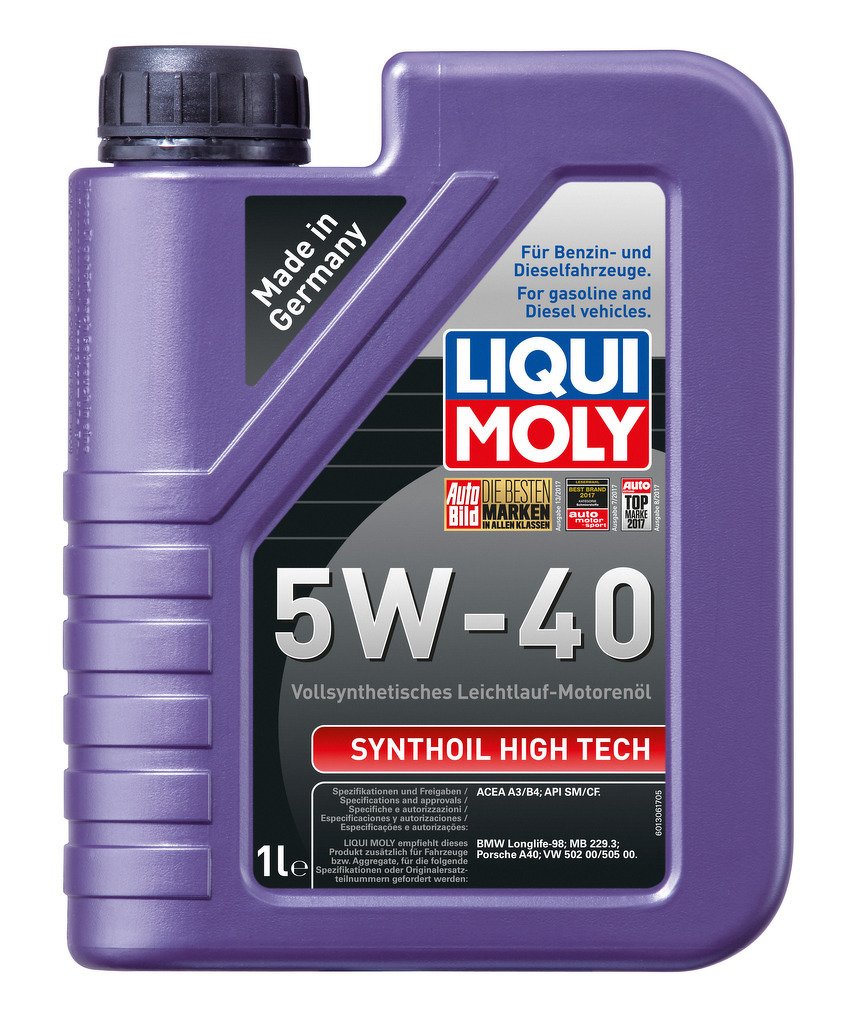 Моторное масло Synthoil High Tech 5W-40 (Синтетическое, 1л)
