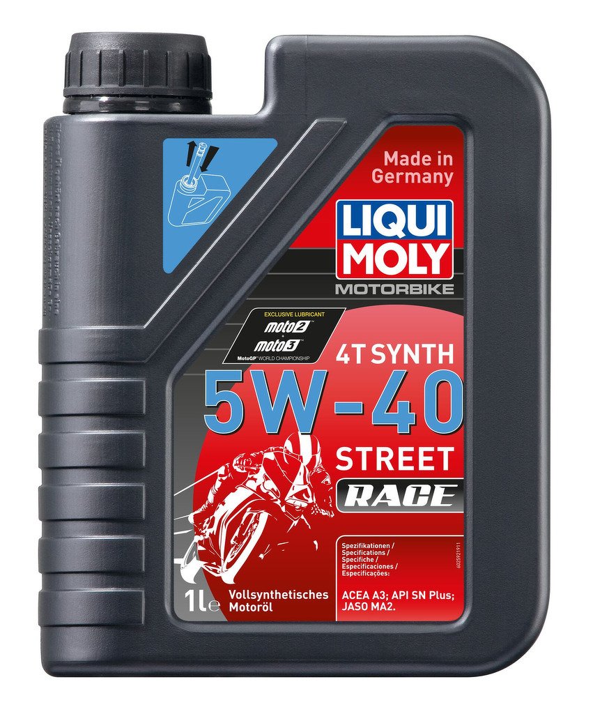 Моторное масло для 4-тактных мотоциклов Motorbike 4T Synth Street Race 5W-40 (Синтетическое,1л)