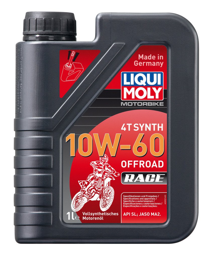 Моторное масло для 4-тактных мотоциклов Motorbike 4T Synth Offroad Race 10W-60 (Синтетическое,1л)