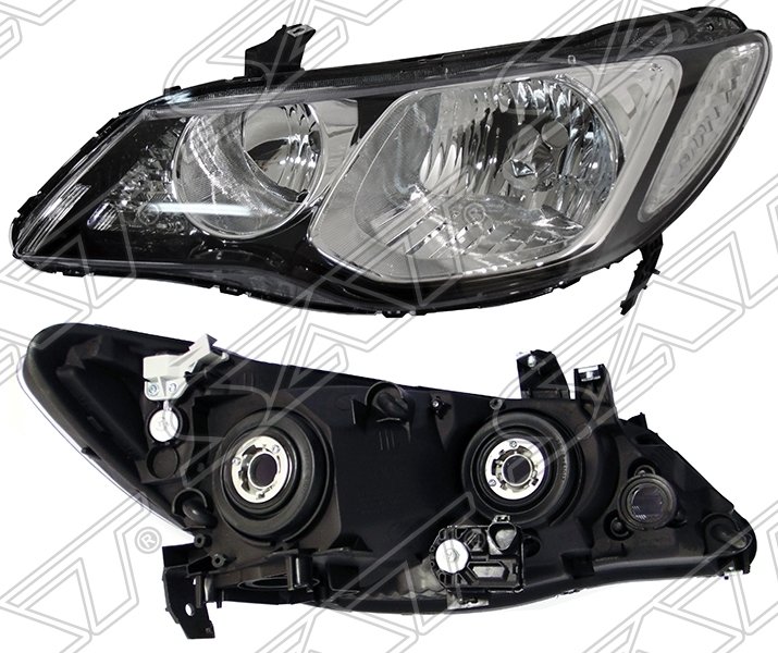 Фара HONDA CIVIC 05-11 LH 4D белый поворот, под моторчик ST-85661-22020