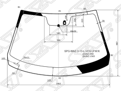 Стекло лобовое + дд MAZDA 3 4/5D 13-17