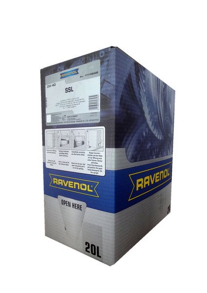 Моторное масло RAVENOL Super Synthetik Oel SSL, 0W-40, 20л, 4014835803534