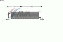 AVA MS3167_радиатор масляный !442x75x45 \MB OM602/617
