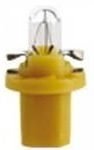 V17050_лампа! (1.5W) 12V BAX8.5d приборная панель, пластмассовый жёлтый цоколь