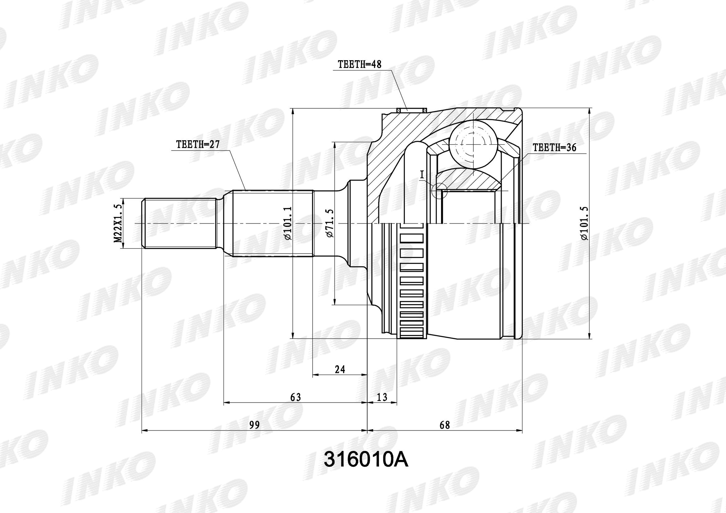 Inko 320167 шрус внешний 27/32. Inko 331045 шрус внешний 36/27. Inko 301017 шрус внешний 38/27. Шрус внешний 27/27 Inko 320162.