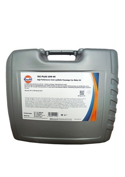 Моторное масло GULF TEC Plus, 10W-40, 20л, 5056004115146