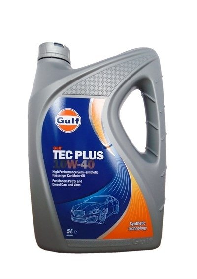 Моторное масло GULF TEC Plus, 10W-40, 5л, 5056004115139