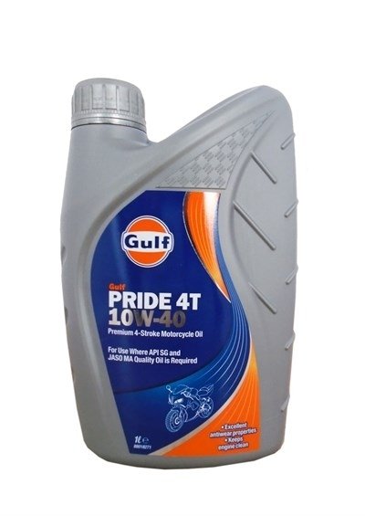 Моторное масло GULF Pride 4T, 10W-40, 1л, 5056004110615
