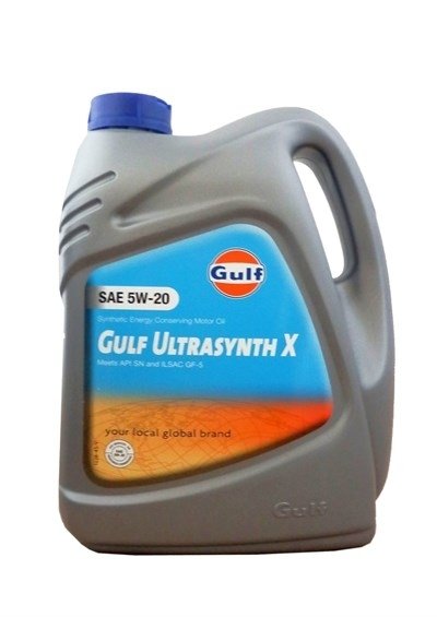 Моторное масло GULF Ultrasynth X, 5W-20, 5л, 8718279032685
