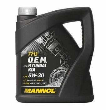 Моторное масло MANNOL 7713 O.E.M. for Hyundai Kia, 5W-30, 4л, 4036021401485