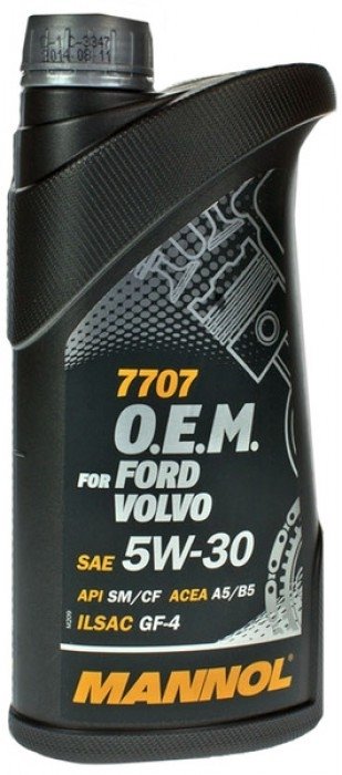 Моторное масло MANNOL 7707 O.E.M. for Ford Volvo, 5W-30, 1л, 4036021101521