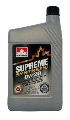 Моторное масло PETRO-CANADA Supreme Synthetic, 0W-20, 1л, 055223614398