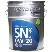 Моторное масло TOYOTA SN, 0W-20, 20л, 08880-10503