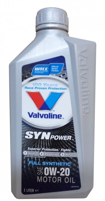 Моторное масло VALVOLINE SynPower, 0W-20, 1л, 822759