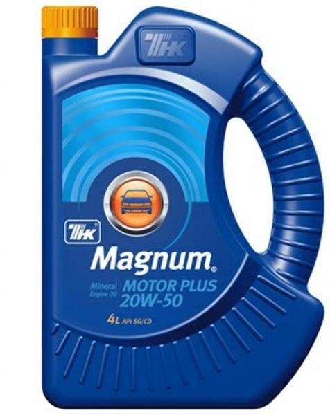 Моторное масло ТНК Magnum Motor Plus, 20W-50, 4л, 40614542