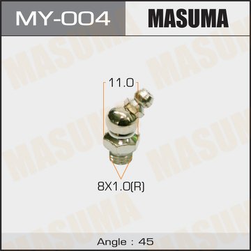Тавотница "Masuma" M 8x1 -45` (упаковка 50 штук)