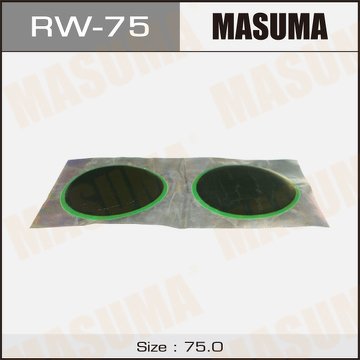 Заплатки для камер D 75 мм холодная вулканизация 10 шт. MASUMA RW-75