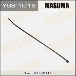 Хомут пластиковый 4,0 x 200 черный MASUMA YGS1016