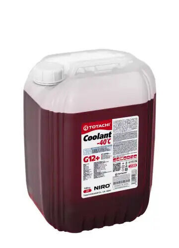 Жидкость охлаждающая TOTACHI NIRO COOLANT Red -40C G12+ 10кг