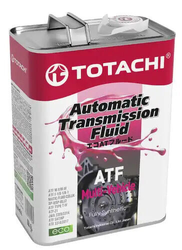 TOTACHI ATF MULTI-VEHICLE (4L)_жидкость гидравл. синт MAZDA ATF M-III, NISSAN MATIC FLUID