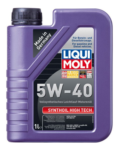 LiquiMoly Синт. мот.масло Synthoil High Tech 5W-40 SN A3/B4 (1л)