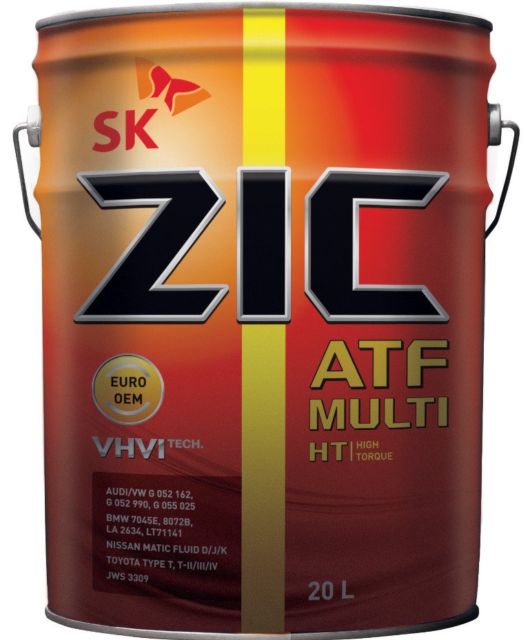 Масло ZIC ATF Multi HT трансмиссионное синтетика 20 л