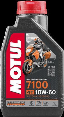 Motul 10w-60 7100 4t (1l) jaso ma2_масло моторное для мотоциклов api: sn, синт. на основе эстеров