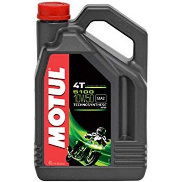 Motul 10w-50 5100 4t (4l) jaso ma2_масло моторное для мотоциклов api: sm, technosynthese