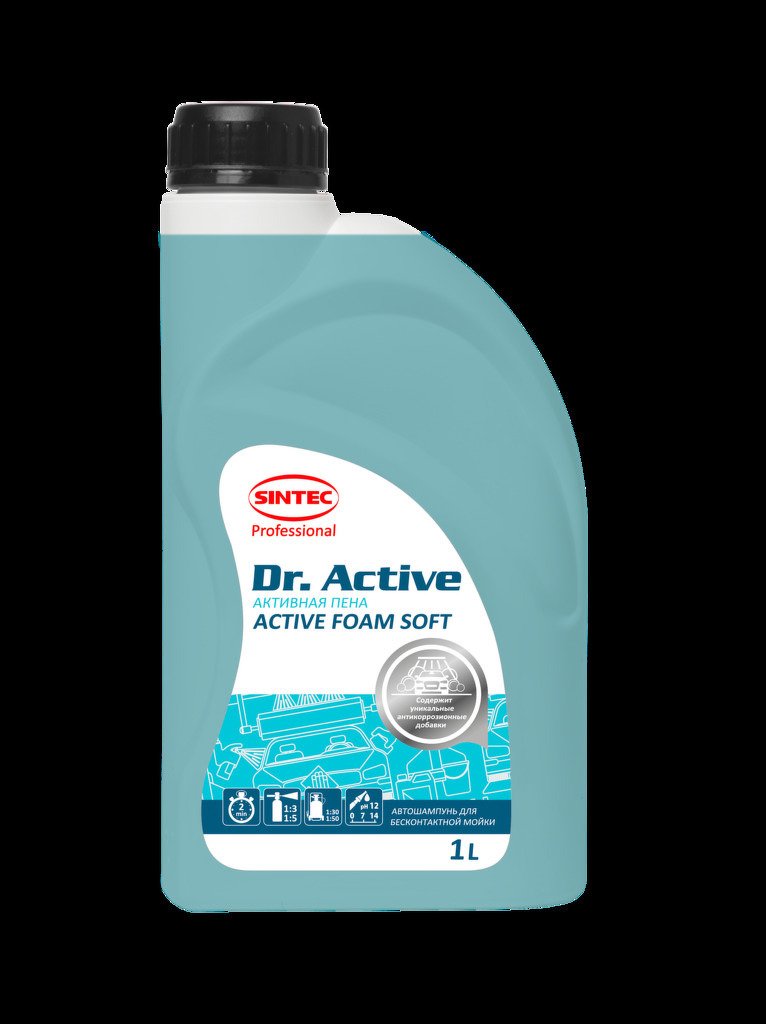 Автошампунь (активная пена) 'active foam soft' 1л dr.active