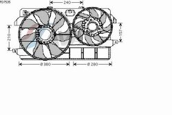 Вентилятор охлаждения, AVA, FD7535