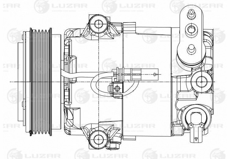 Компрессор кондиц. для а/м Opel Astra J (10-) 1.4T (109mm 5PK)