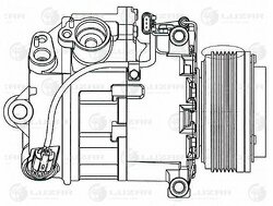 Компрессор кондиц. для а/м BMW X5 (E70) (06-) 3.0i