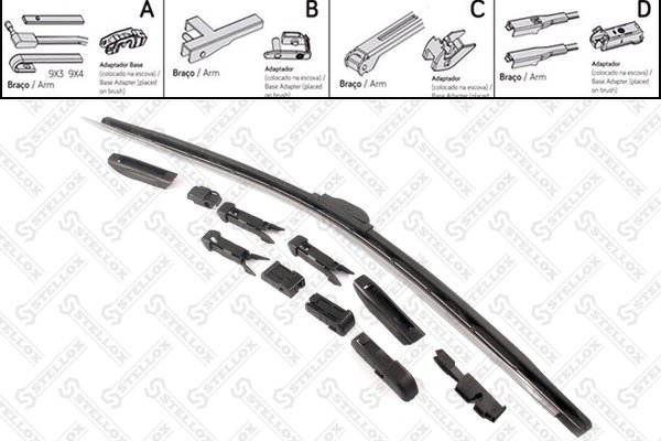 Щетка гибридная, универс. 600/24' Lexus, Toyota, Opel, Mazda, Mitsubishi 00>