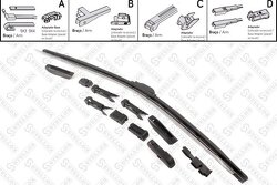 Щетка гибридная, универс. 600/24' Lexus, Toyota, Opel, Mazda, Mitsubishi 00>