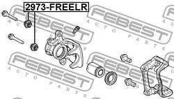 2973-FREELR_пыльник втулки направляющей суппорта заднего!2 шт\ Land Rover Freelander2 06>