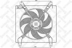 Вентилятор охлаждения основной конд Daewoo Lacetti 1.5 04>