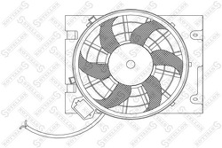 Вентилятор охлаждения Opel Astra/Zafira 2.0i/T/2.2i/1.7CTDi-2.2TDi 99>