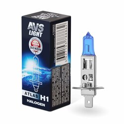 Галогенная лампа AVS ATLAS BOX/5000К/ H1.12V.55.коробка 1шт