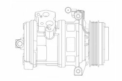 Компрессор кондиц. для а/м BMW X5 (E53) (00-)/Land Rover Range Rover III (02-)