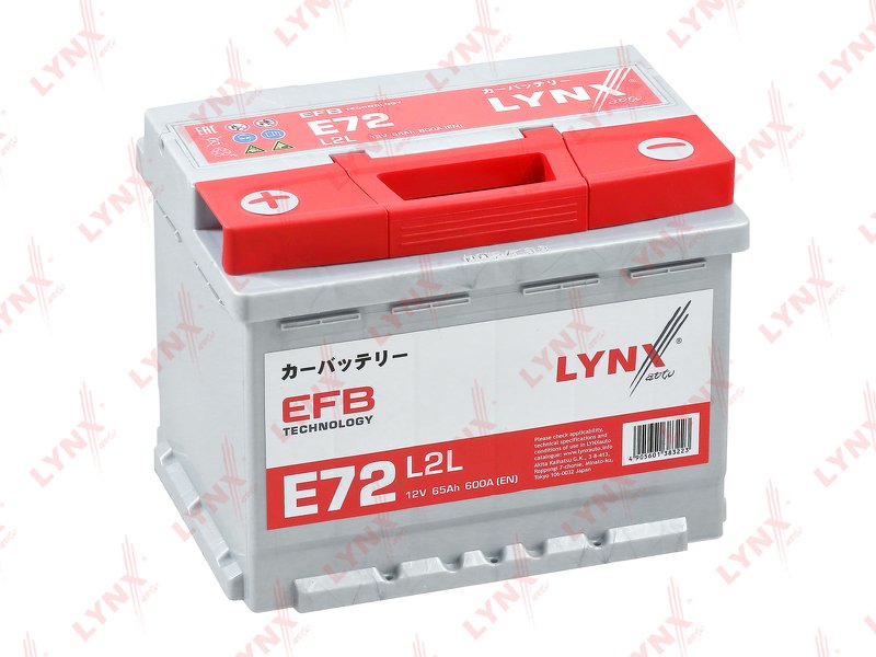 Аккумулятор EFB 65 Ah, 600 A, прямая, 242x175x190