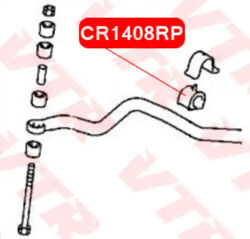 CR1408RP ПОЛИУРЕТАНОВАЯ ВТУЛКА СТАБИЛИЗАТОРА ПЕРЕДНЕЙ ПОДВЕСКИ