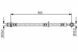 854420_шланг тормозной! передн. лев. L=267\ Subaru Forester SH SJ/XV