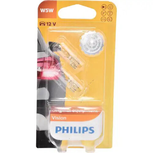 Philips vision w5w 12v 5w w2.1×9.5d