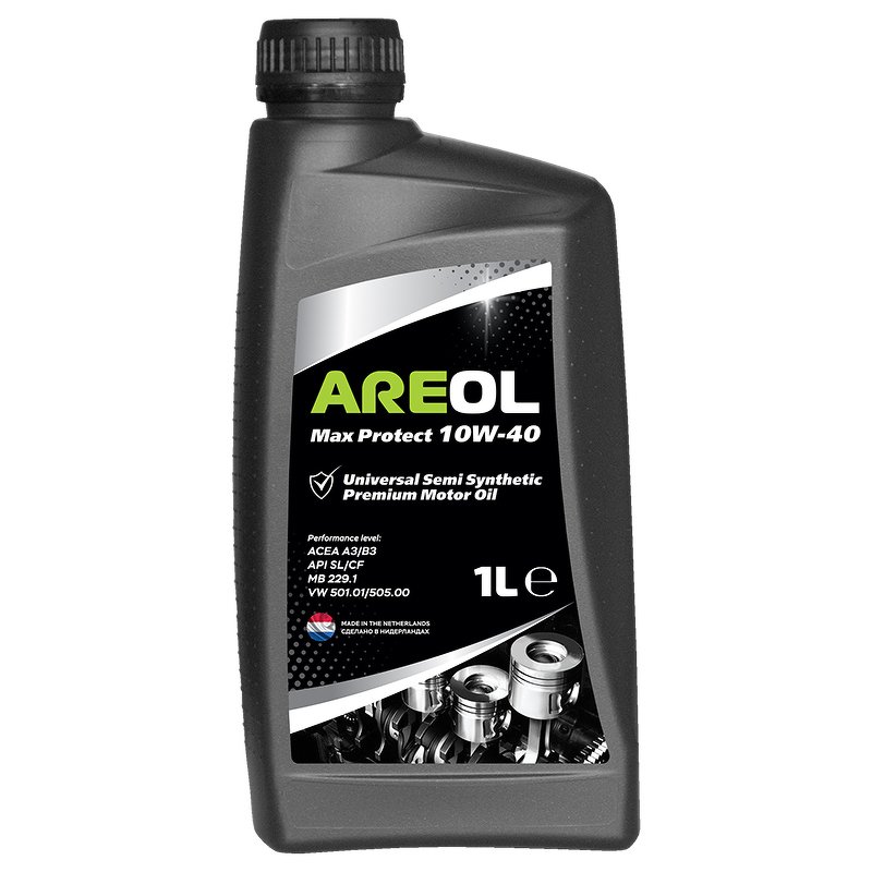 Масло моторное полусинтетическое AREOL Max Protect 10W-40 1 L