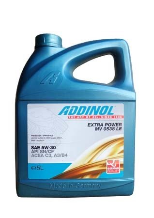 Моторное масло ADDINOL Extra Power MV 0538 LE SAE 5W-30 (5л)