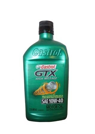 Моторное масло CASTROL GTX High Mileage SAE 10W-40 Motor Oil (0,946л)