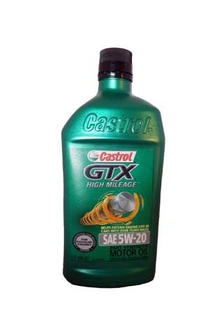 Моторное масло CASTROL GTX High Mileage SAE 5W-20 Motor Oil (0,946л)