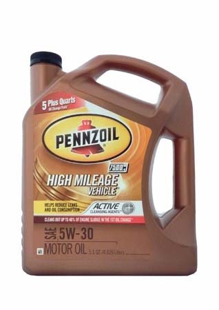 Моторное масло PENNZOIL High Mileage Vehicle SAE 5W-30 (4,826л)