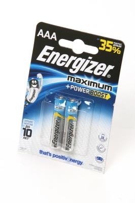 ЭЛЕМЕНТ ПИТАНИЯ AAA LR03 1.5V БЛИСТЕР (2ШТ.) MAXIMUM+POWER BOOST ENERGIZER 01493